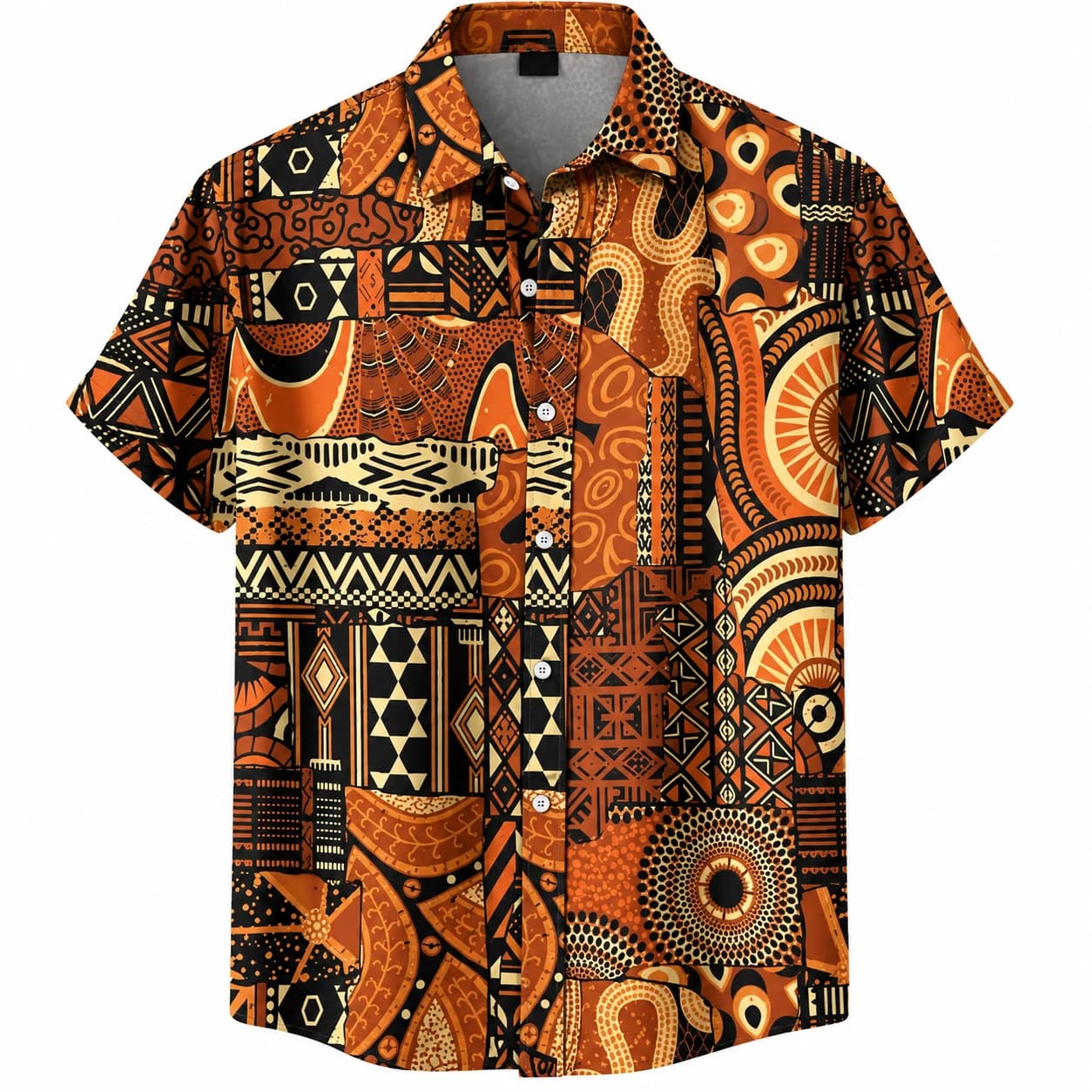 Chemise imprimée manches courtes pour homme