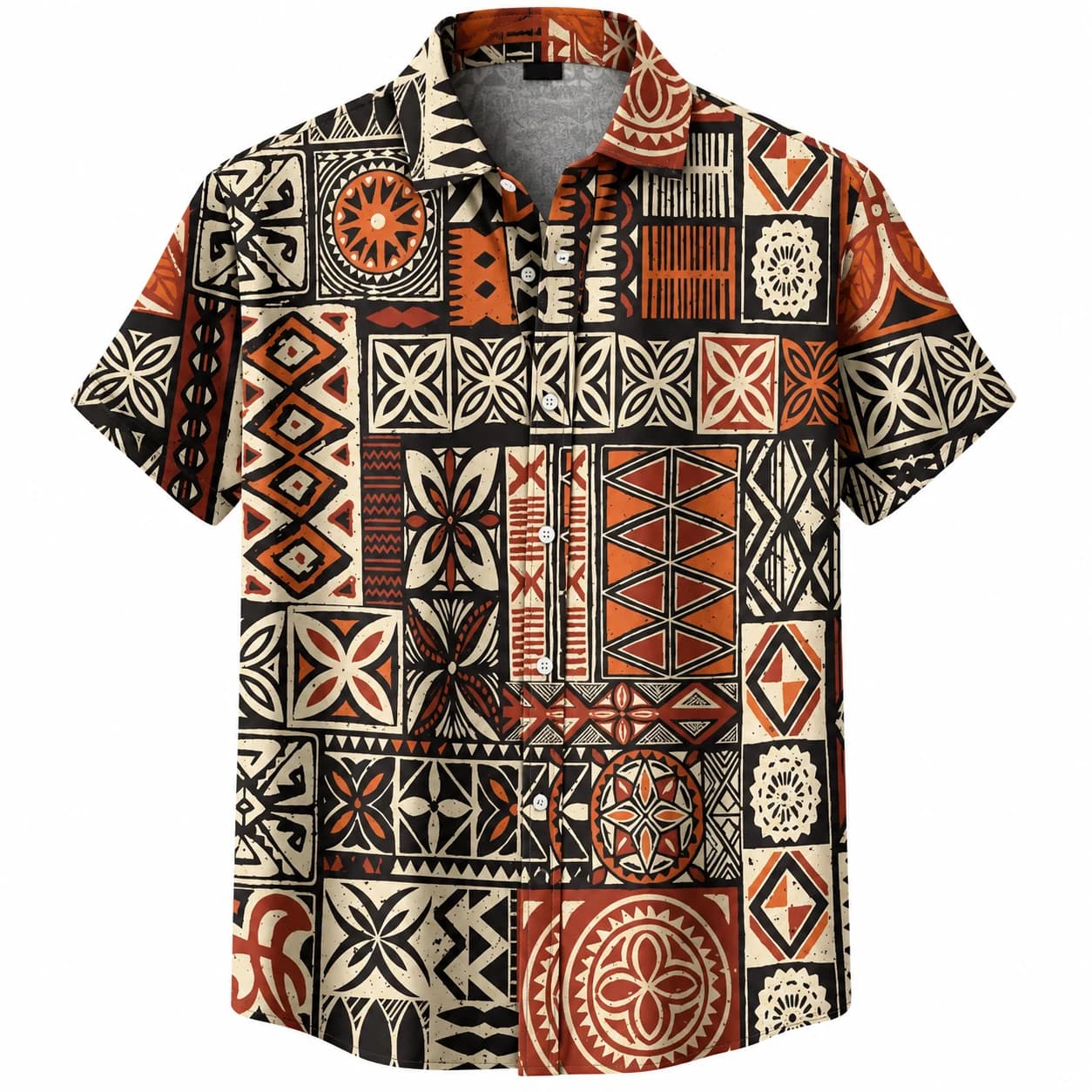 Chemise imprimée manches courtes pour homme